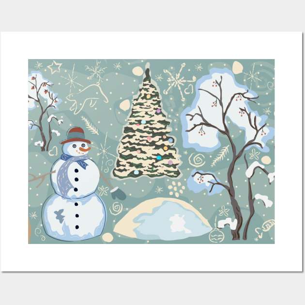 Snowman Wall Art by Countryside